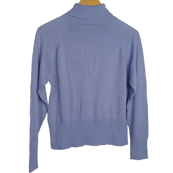 Stephanie Andrews Purple Knit Turtleneck Woman's Large - Picture 2 of 3